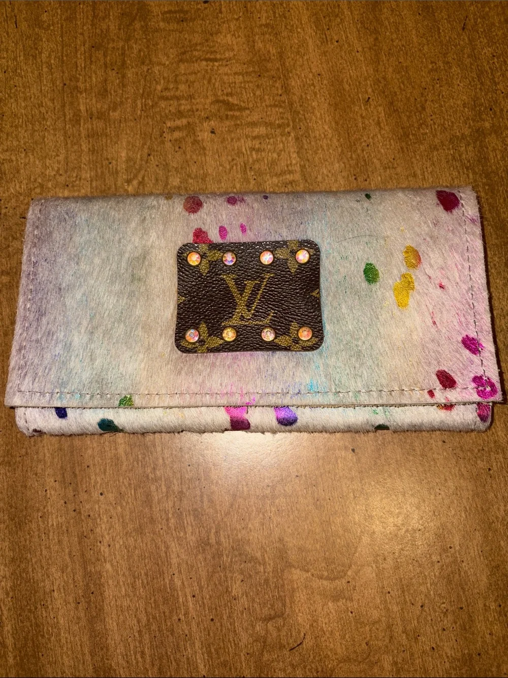 Multicolor Paint-Splash Wallet -